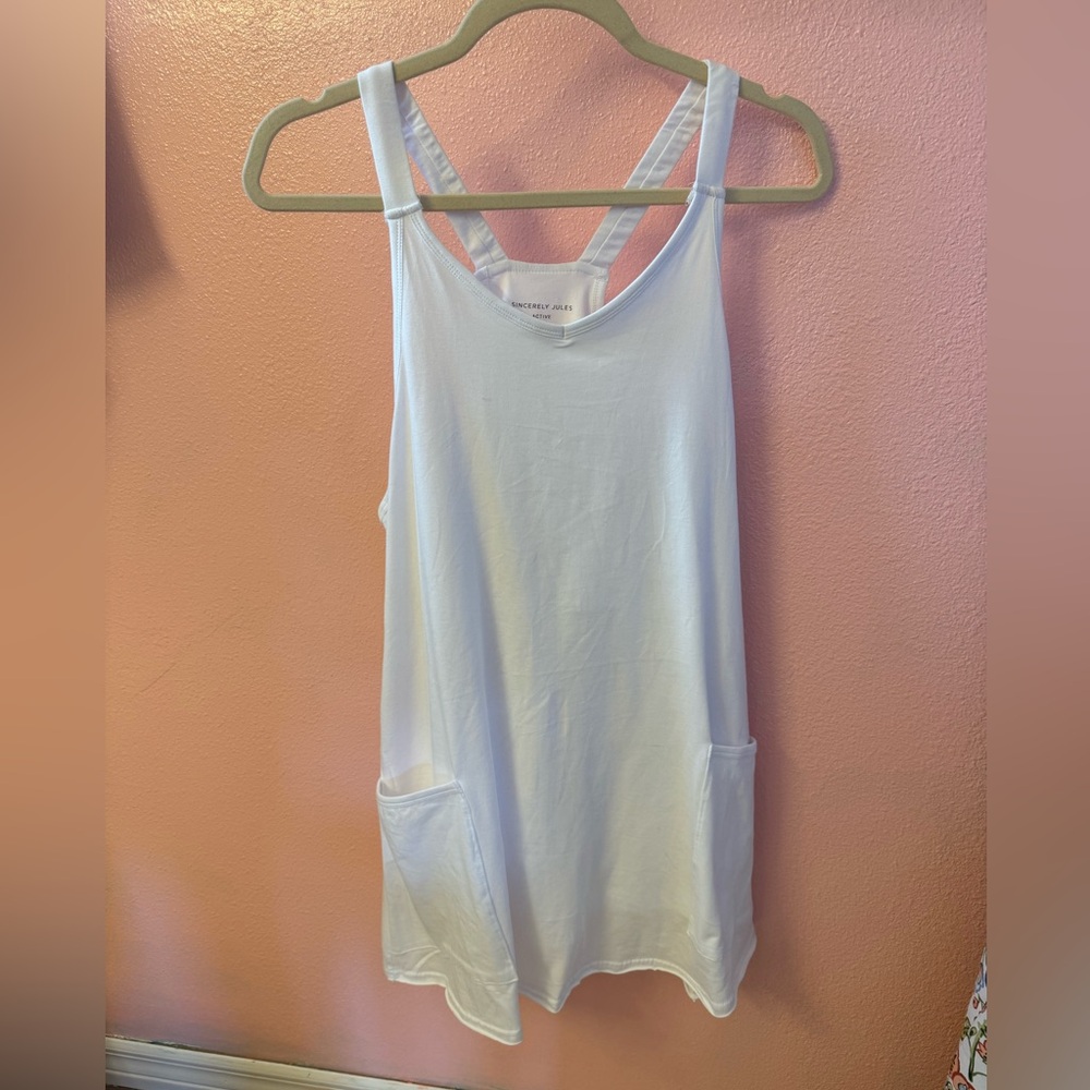 White athletic dress